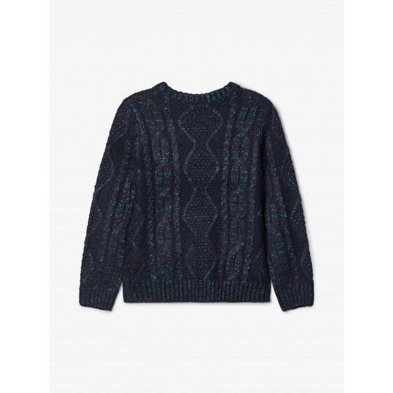 Пуловер с интересна плетка за момиче син Name it 209450 2