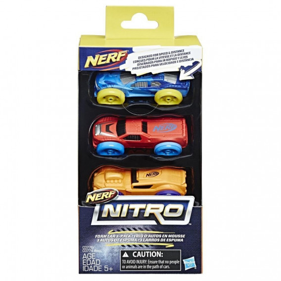 Комплект автомобили за изстрелване Nitro, серия 6 3 бр. Nerf 210301 2