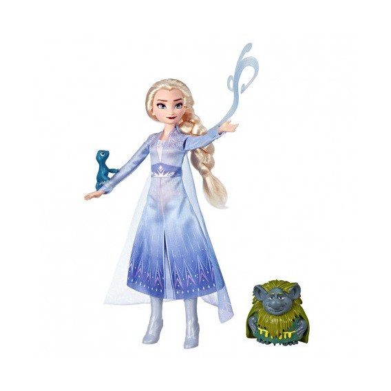 Комплект кукли Елза, Паби и саламандър Frozen 210440 