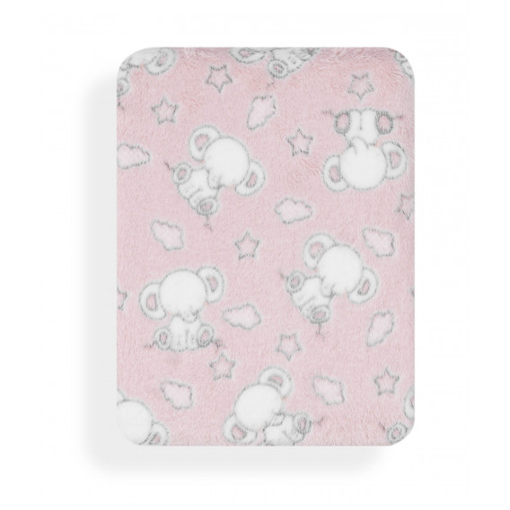 Бебешко одеяло розово- "little elephants", цвят: Розов Inter Baby 21099 