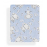 Бебешко одеяло синьо- "little elephants", цвят: Син Inter Baby 21100 