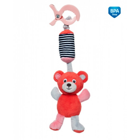 Мека играчка, Bears, червена, 23 см Canpol 211038 