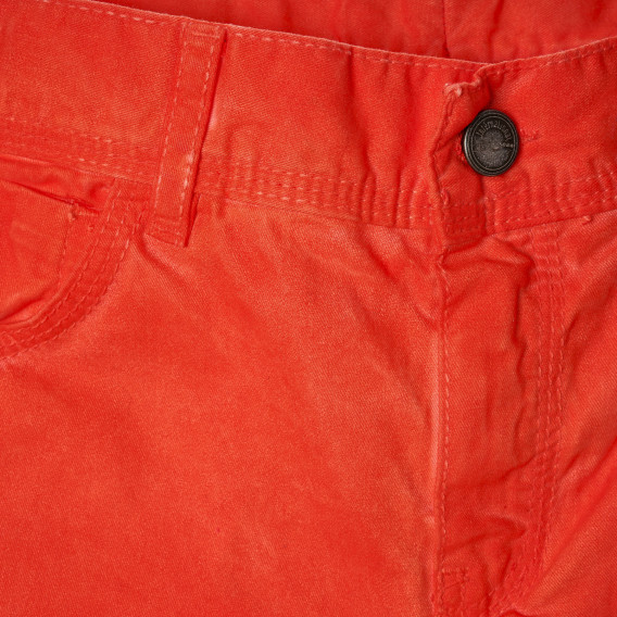 Памучен панталон за момиче оранжев Tape a l'oeil 211282 2