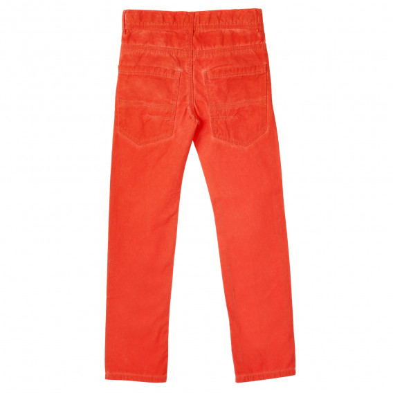 Памучен панталон за момиче оранжев Tape a l'oeil 211284 4