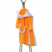Оранжев бебешки унисекс халат за баня  PNG 21139 