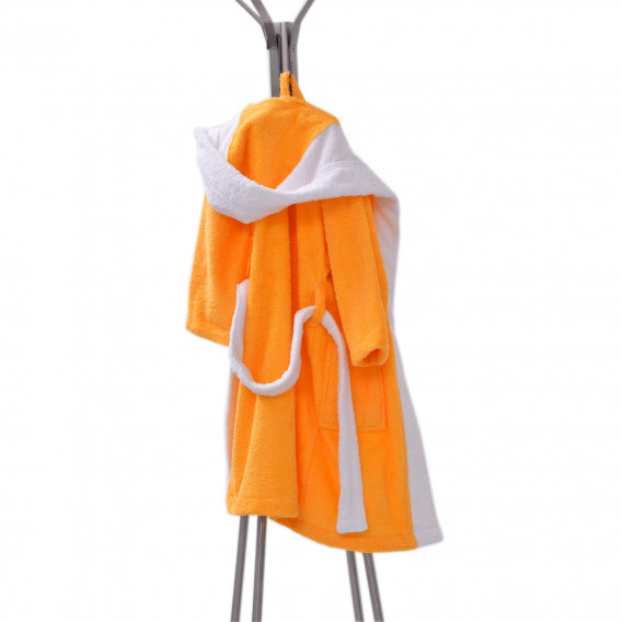 Оранжев бебешки унисекс халат за баня  PNG 21139 