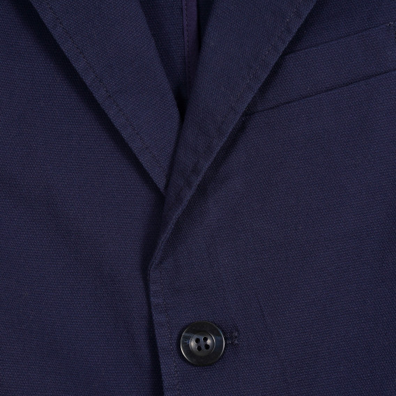 Памучно сако с две копчета за момче, синьо Benetton 211523 2