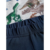 Памучна пижама за момче с горнище на динозаври Name it 21172 4