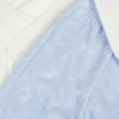 Комплект пижама от две части за бебе, синьо-бял Benetton 211787 6