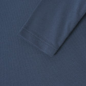 Памучна блуза за бебе с дълъг ръкав, синя Benetton 211867 3