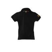 Поло тениска с бродирана емблема  за момче, черна Lamborghini 21190 2