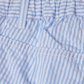 Памучен къс панталон на райета за бебе Benetton 211933 3