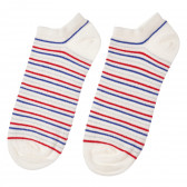 Комплект от два чифта чорапи тип" терлички" с принт на райе Benetton 212113 2