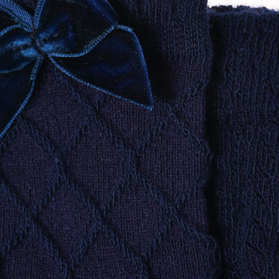 Комплект от два чифта чорапи за бебе момиче, декорирано с панделка Benetton 212125 4