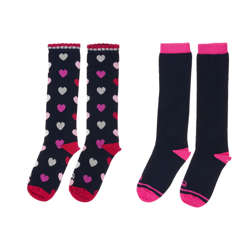 Комплект от два чифта чорапи на сърца  212177