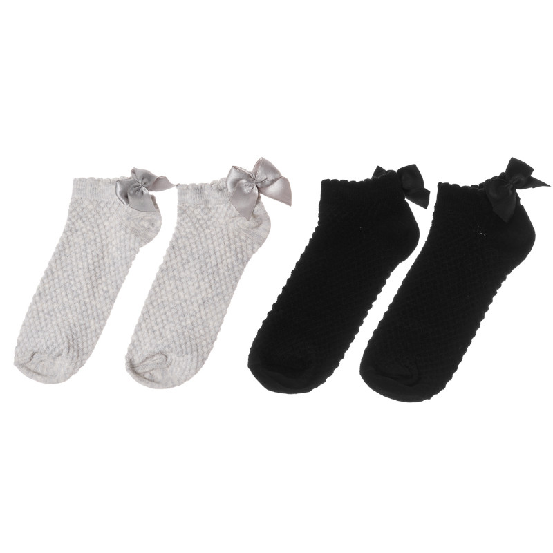 Комплект от два чифта чорапи тип " терлички" декорирани с панделка  212184
