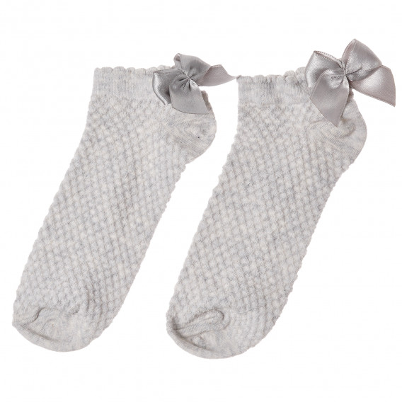 Комплект от два чифта чорапи тип " терлички" декорирани с панделка Benetton 212185 2