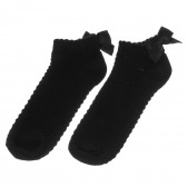 Комплект от два чифта чорапи тип " терлички" декорирани с панделка Benetton 212186 3