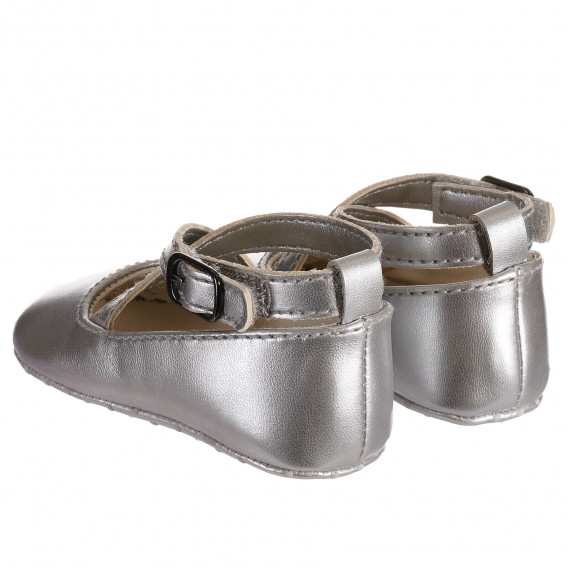 Обувки за бебе със сребрист блясък Benetton 212277 2