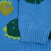 Пуловер с динозаври за бебе, син Benetton 212405 3