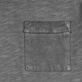 Памучна тениска с износен ефект, сива Benetton 212594 2
