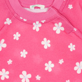 Памучна блуза с дълъг ръкав за бебе, розова Benetton 212718 2