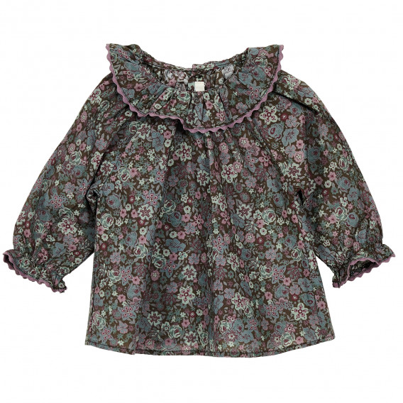 Блуза с дълъг ръкав във флорален мотив за бебе Benetton 212806 