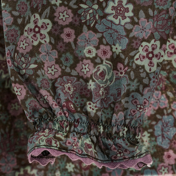 Блуза с дълъг ръкав във флорален мотив за бебе Benetton 212809 3