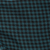 Кариран шал с пискюли в синьо и черно Benetton 212842 3