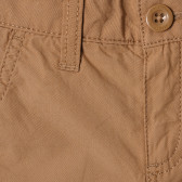 Памучен къс панталон, кафяв Benetton 213128 2