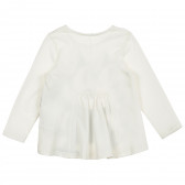 Памучен комплект с клин и блуза с дълъг ръкав за бебе, черно-бял Benetton 213276 5