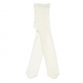 Бял чорапогащник за бебе момиче Benetton 213288 