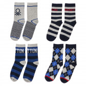 Комплект от четири чифта чорапи Benetton 213330 