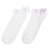 Комплект от два чифта чорапи тип " терлички" декорирани с панделка Benetton 213379 3