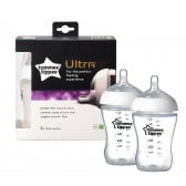 Полипропиленово шише Ultra, 2 бр., с биберон 1 капка, 0+ месеца, 260 мл Tommee Tippee 214209 3