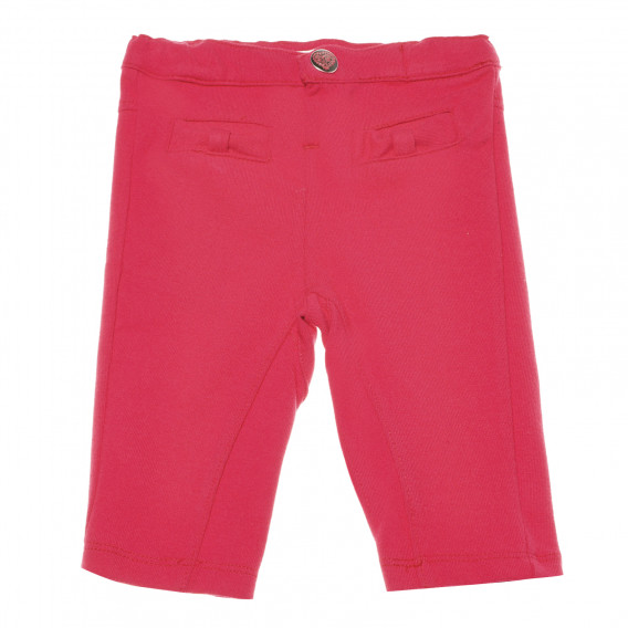 Панталон за бебе с ефектни джобчета червен Chicco 214265 4