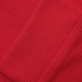 Памучен дълъг панталон с логото на бранда, червен Benetton 214432 2