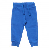 Памучен спортен панталон с връзки, син Benetton 214451 