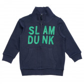 Памучен суитшърт надпис SLAM DUNK за бебе, син Benetton 214483 