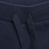 Памучни панталони с логото на марката, сини Benetton 214512 2