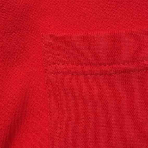 Памучен спортен панталон , червен Benetton 214668 3