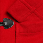 Палто с качулка и копчета, червено Benetton 214709 3