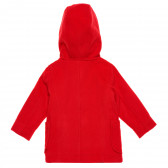 Палто с качулка и копчета, червено Benetton 214710 4