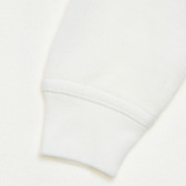 Памучна блуза с дълъг ръкав и логото на марката за бебе, бяла Benetton 214766 3