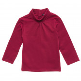 Памучна блуза с поло яка за бебе, червена KIABI 215462 