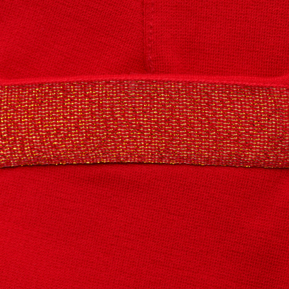 Еластичен панталон с декоративни джобове, червен Benetton 215793 3