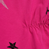Рокля с фигурален принт, розова Benetton 215993 3