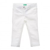 Втален панталон, бял Benetton 216031 