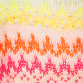 Плетен пуловер с многоцветно райе Benetton 216048 2