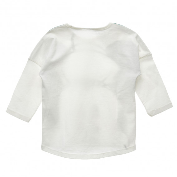 Памучна блуза с Мики Маус, бяла Benetton 216118 4